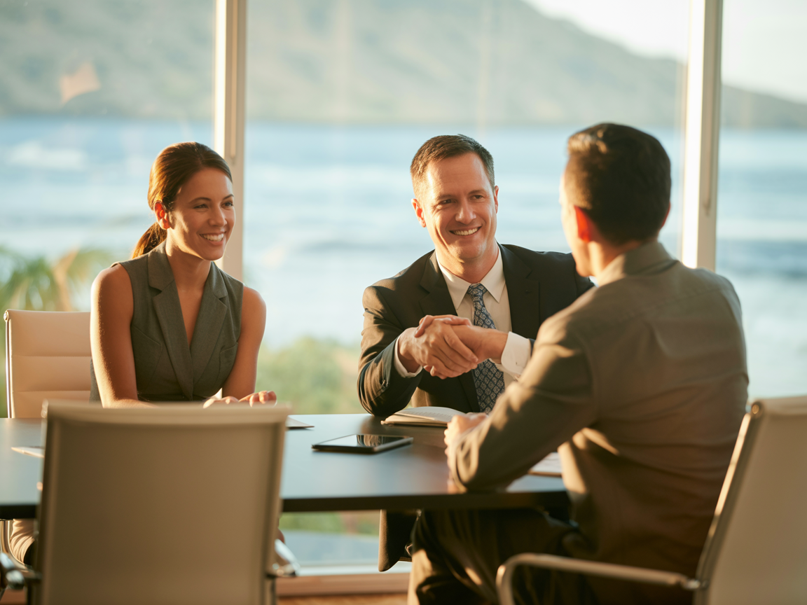 Business consultation meeting